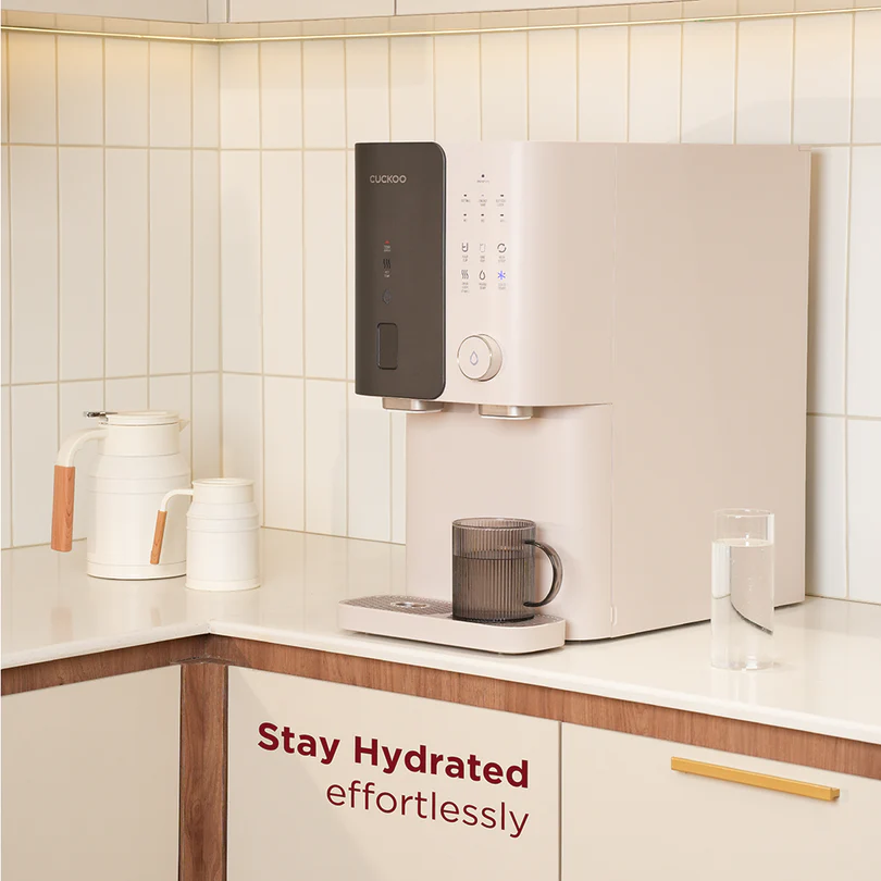 CUCKOO GLAMOUR water purifier in a stylish modern home