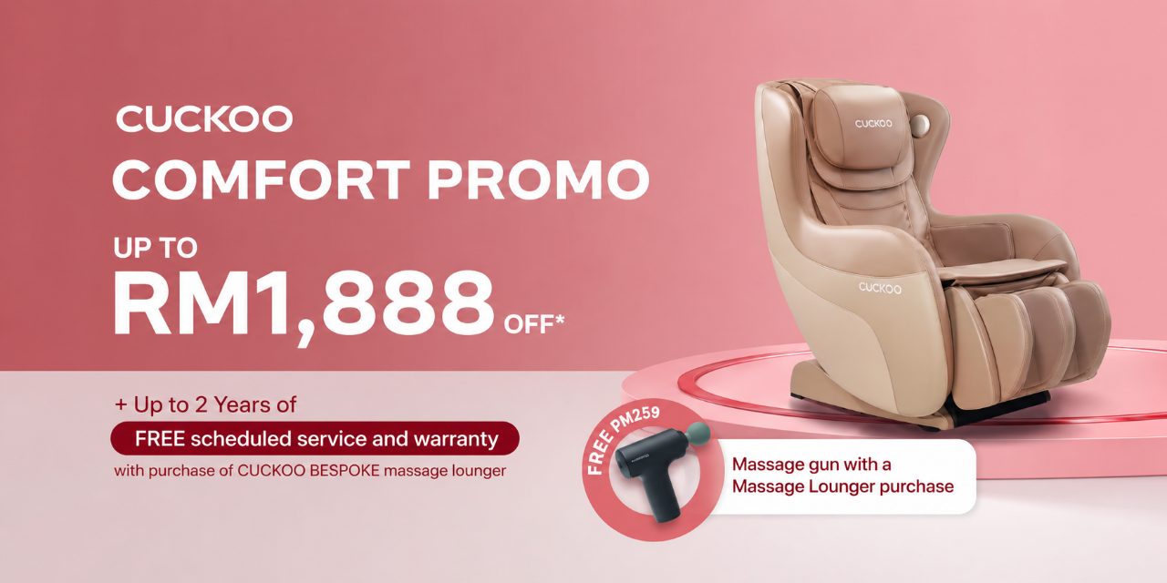 CUCKOO Comfort Promo up to RM1888 off